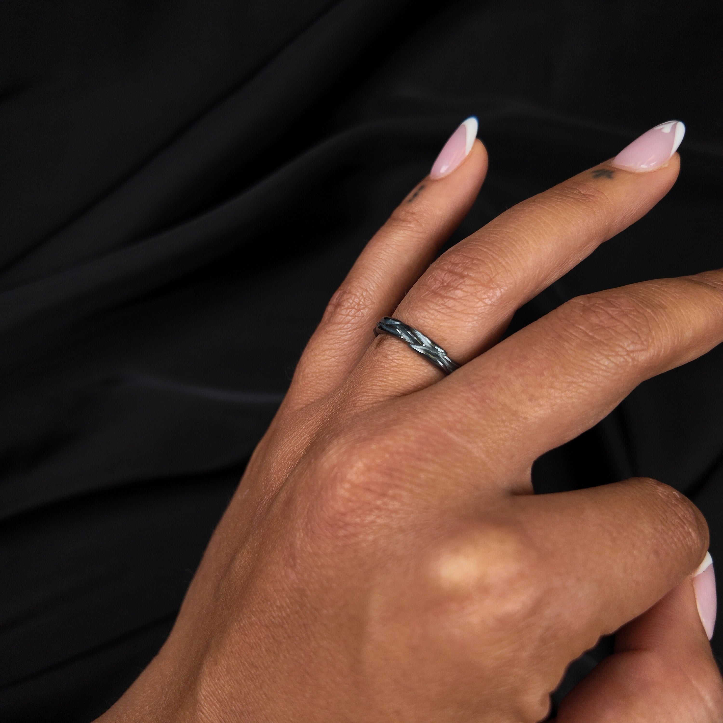 Forest Silver 3.5mm Ring