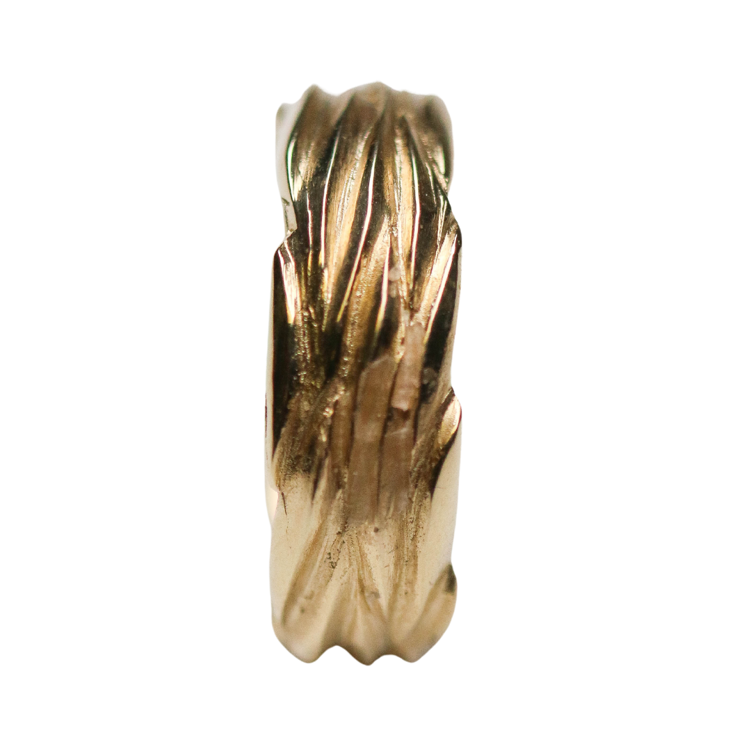 Forest 9ct Gold 7.5mm Ring