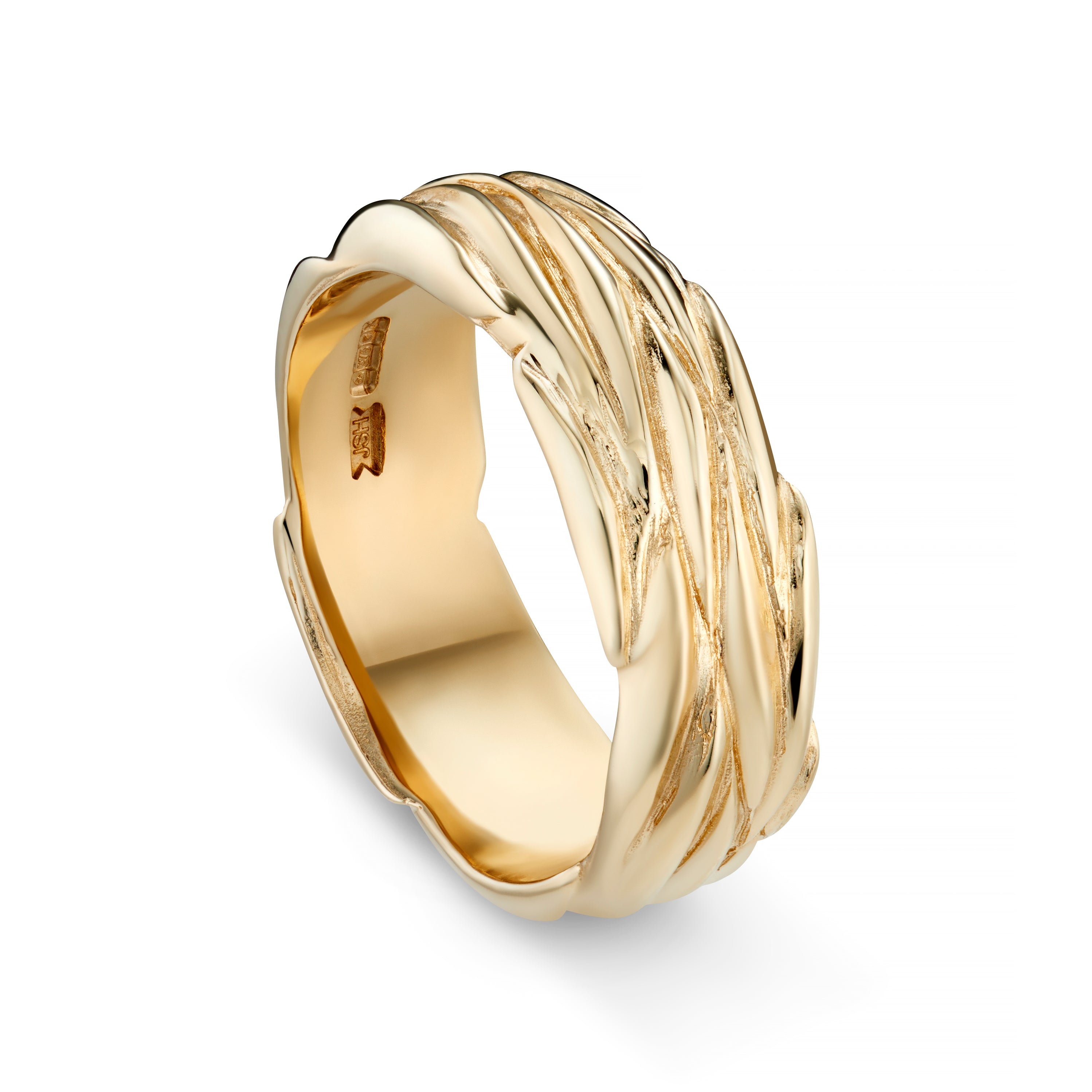 Forest 9ct Gold 7.5mm Ring