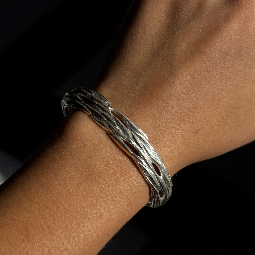 Forest Silver Cuff