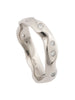 Carved Platinum Diamond Eternity Ring