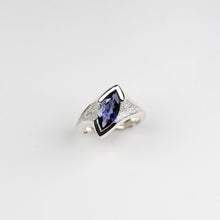 Libertine Silver Ring with Marquise Iolite