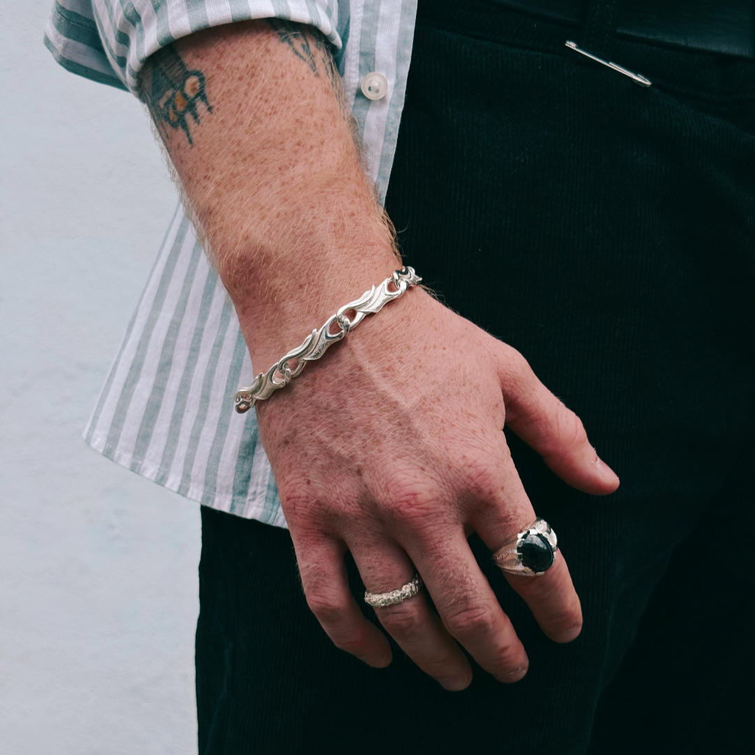 Libertine Silver Large Link Bracelet