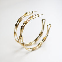 Libertine Silver Gold Plated Hoops