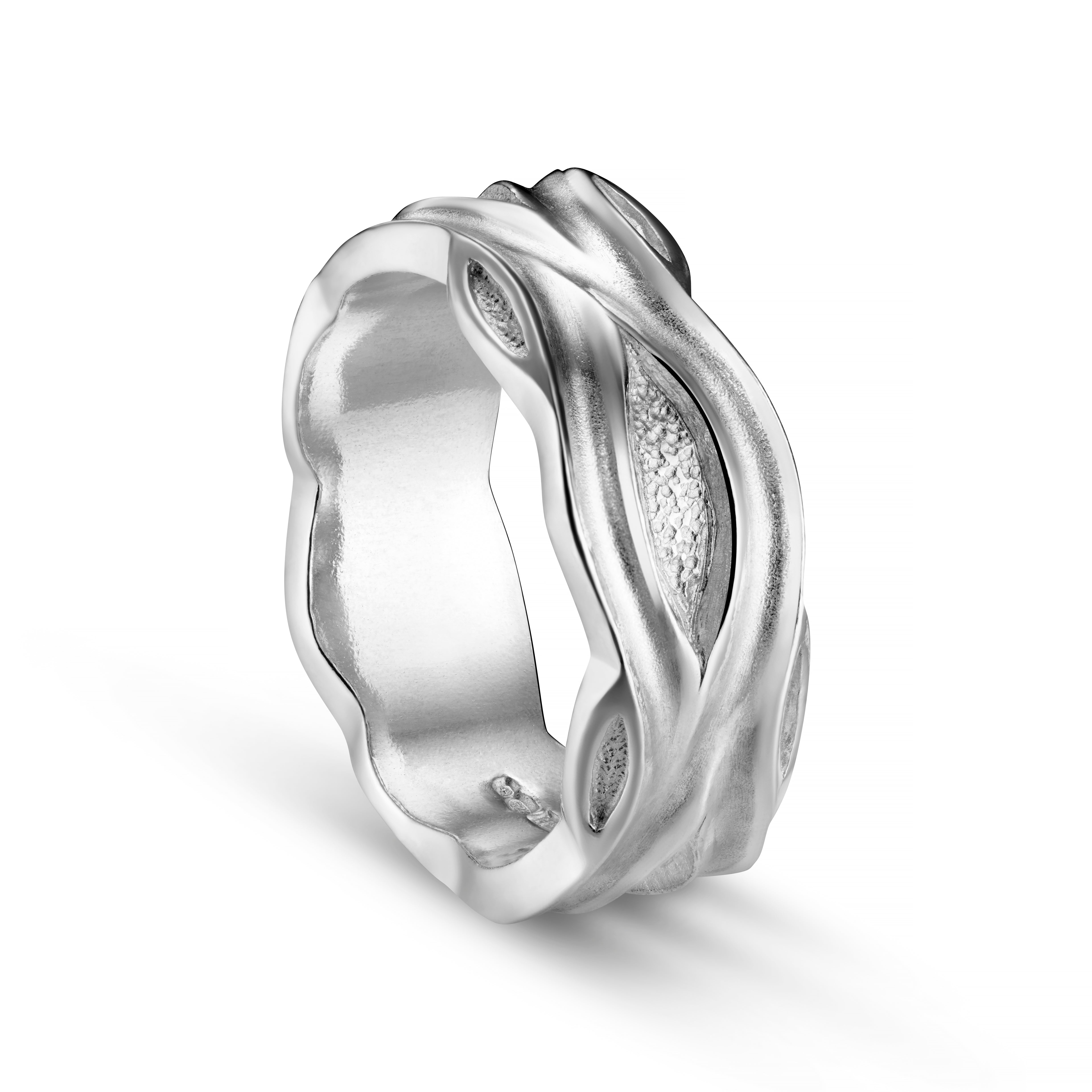 Libertine Platinum 9mm Ring