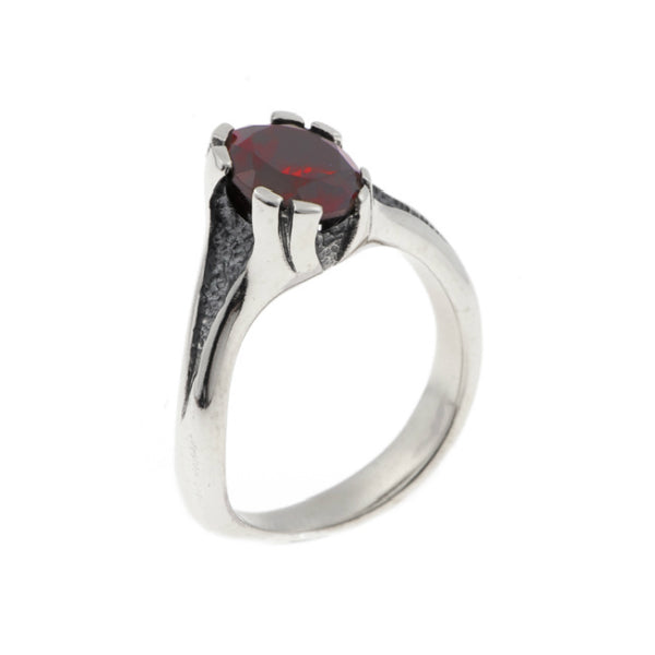 Libertine Silver Round Semi Precious Ring