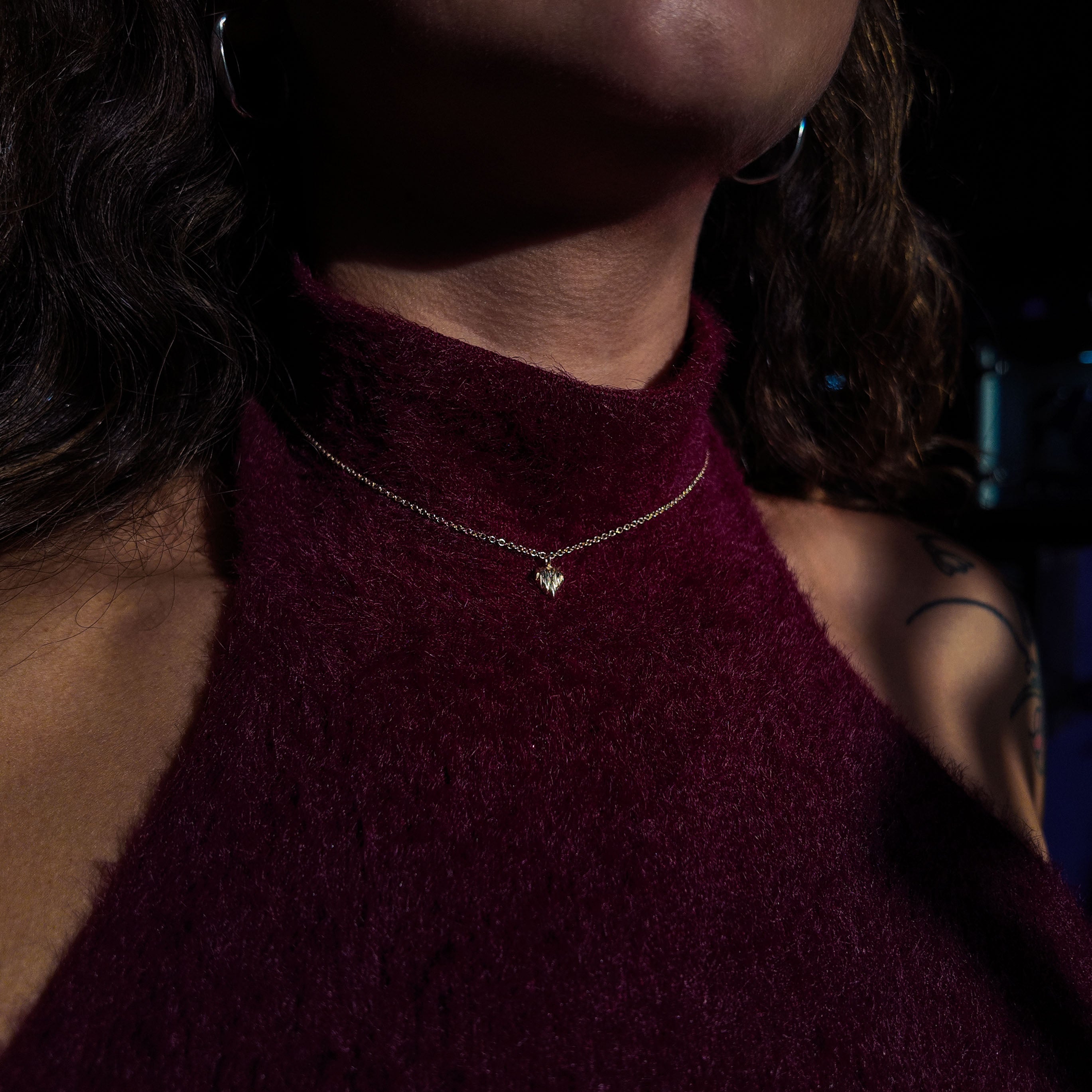 Little Things 9ct Gold Forest Heart Necklace