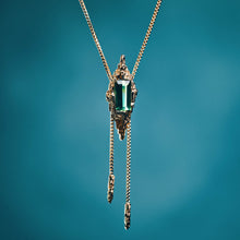 Luna Green Tourmaline 9ct Gold Necklace