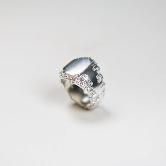 Luna Silver small Signet Ring
