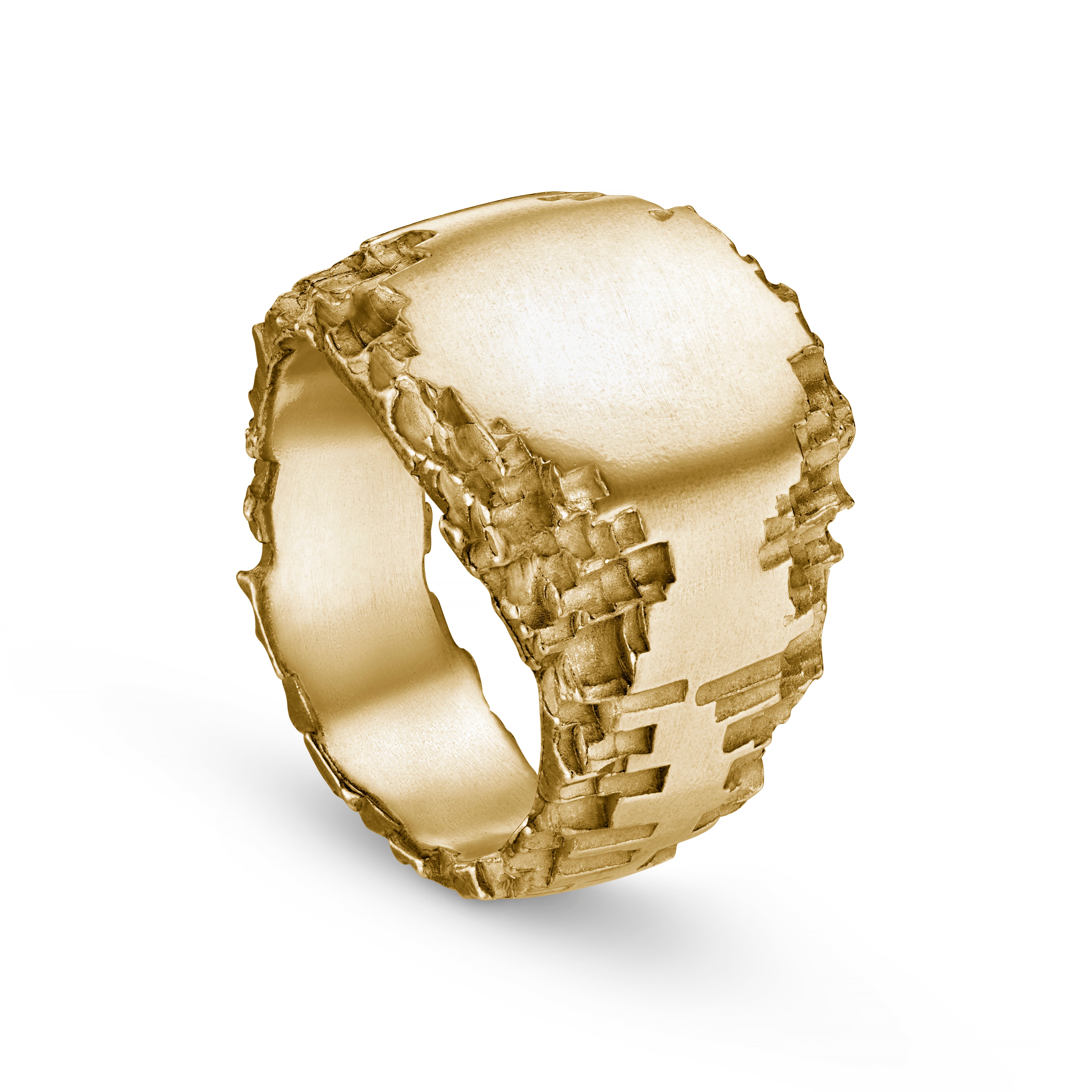 Luna Large 9ct Gold Signet Ring