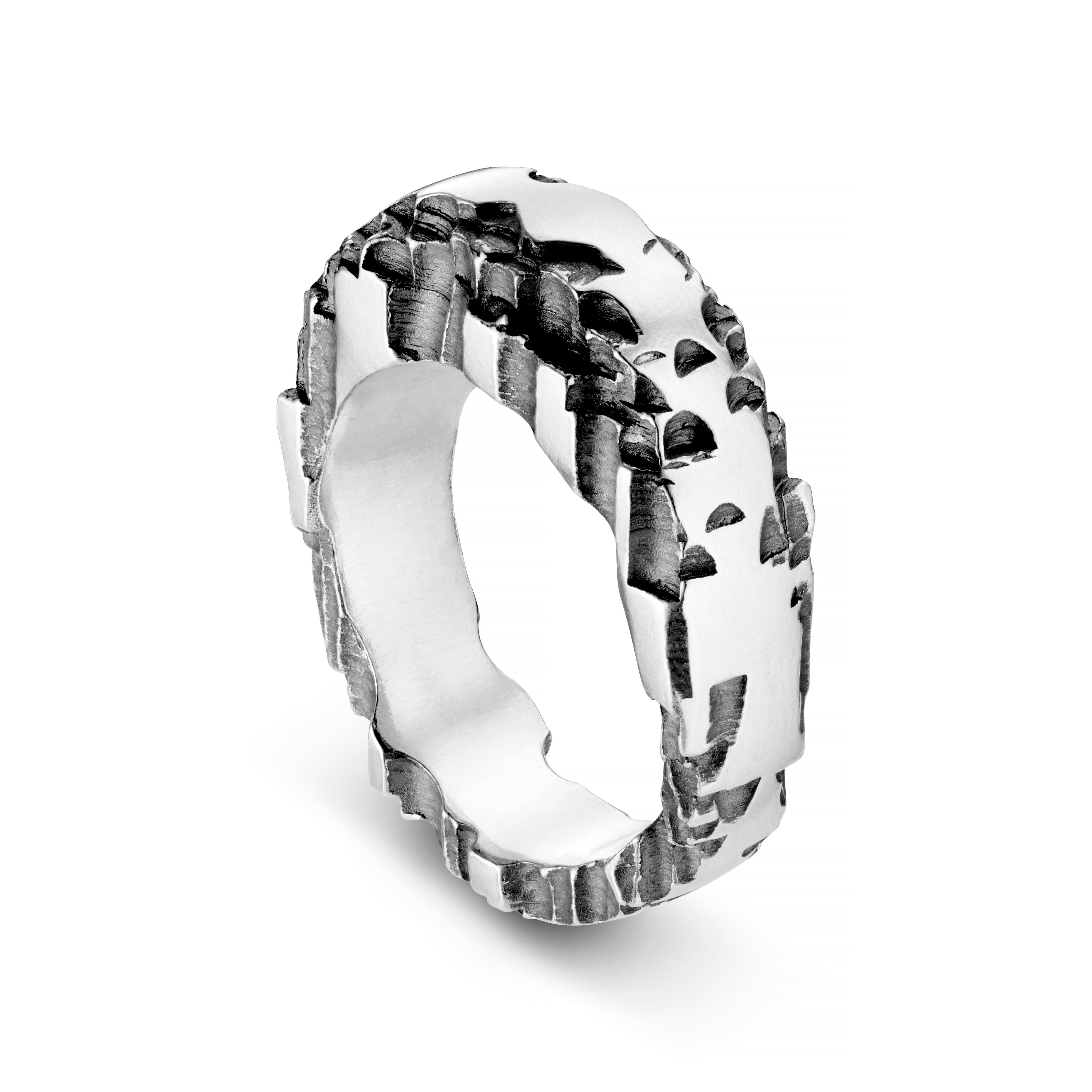 Luna Silver Tapered Ring