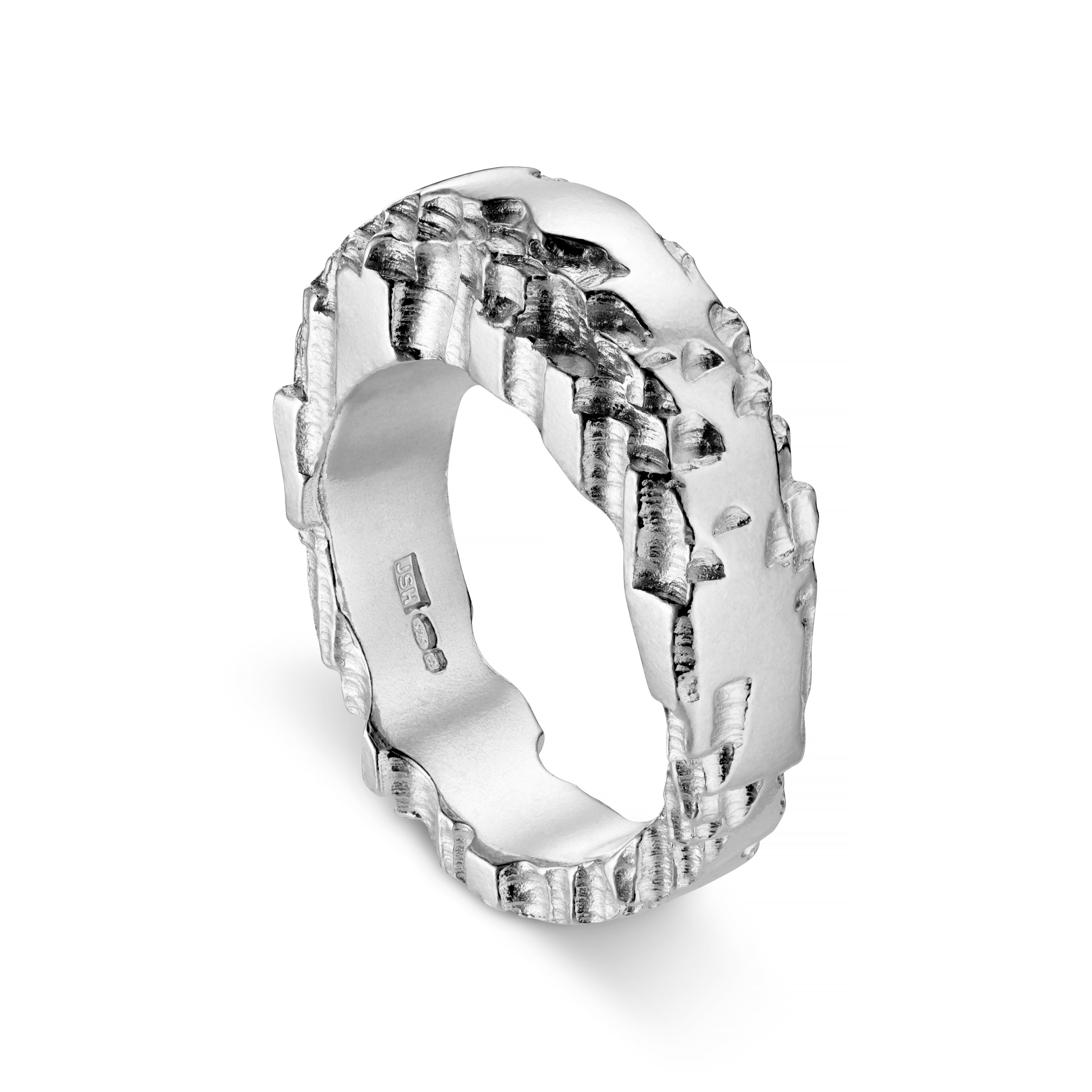 Luna Silver Tapered Ring