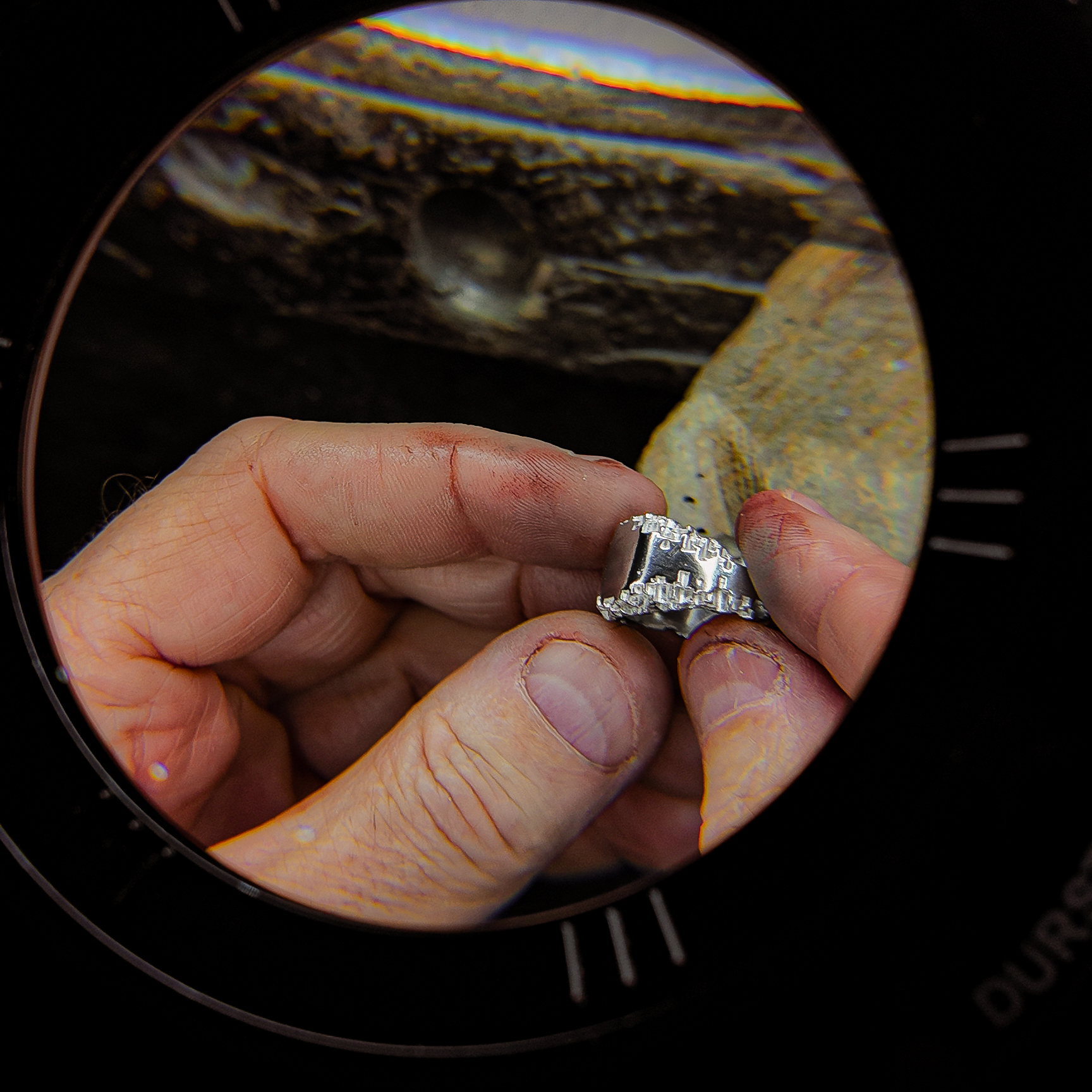 Luna Silver Signet Ring