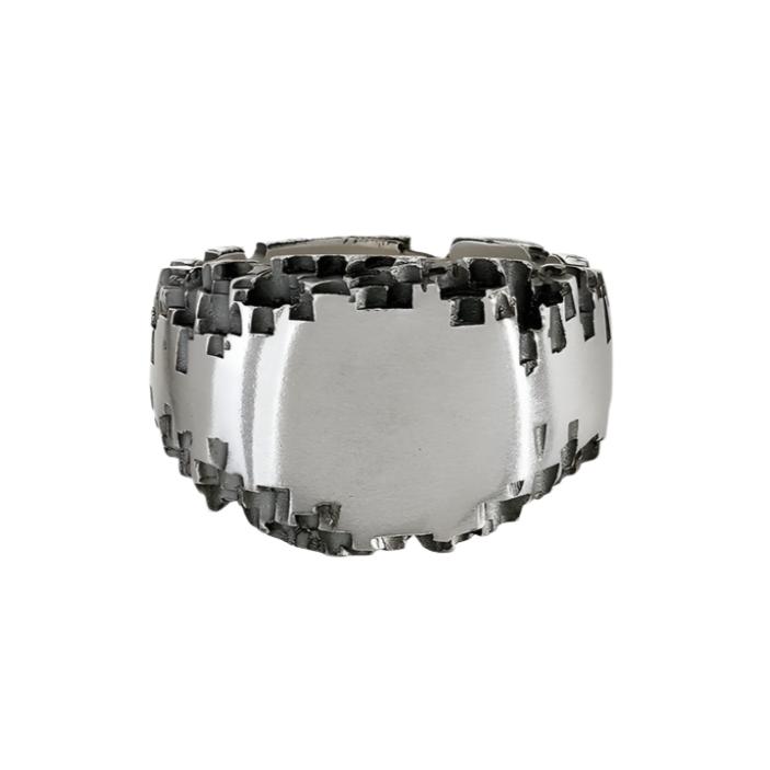 Luna Silver Small Signet Ring