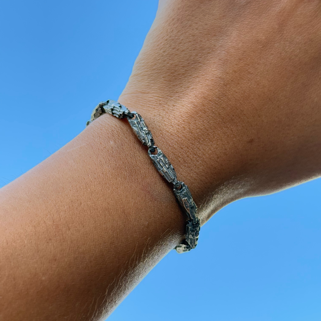 Luna Silver Small Link Bracelet