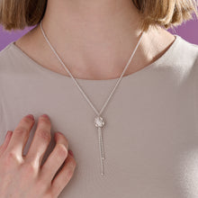 Moon Silver Tassel Necklace