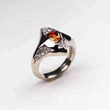 Manta Ray Orange Diamond 18ct White Gold Ring