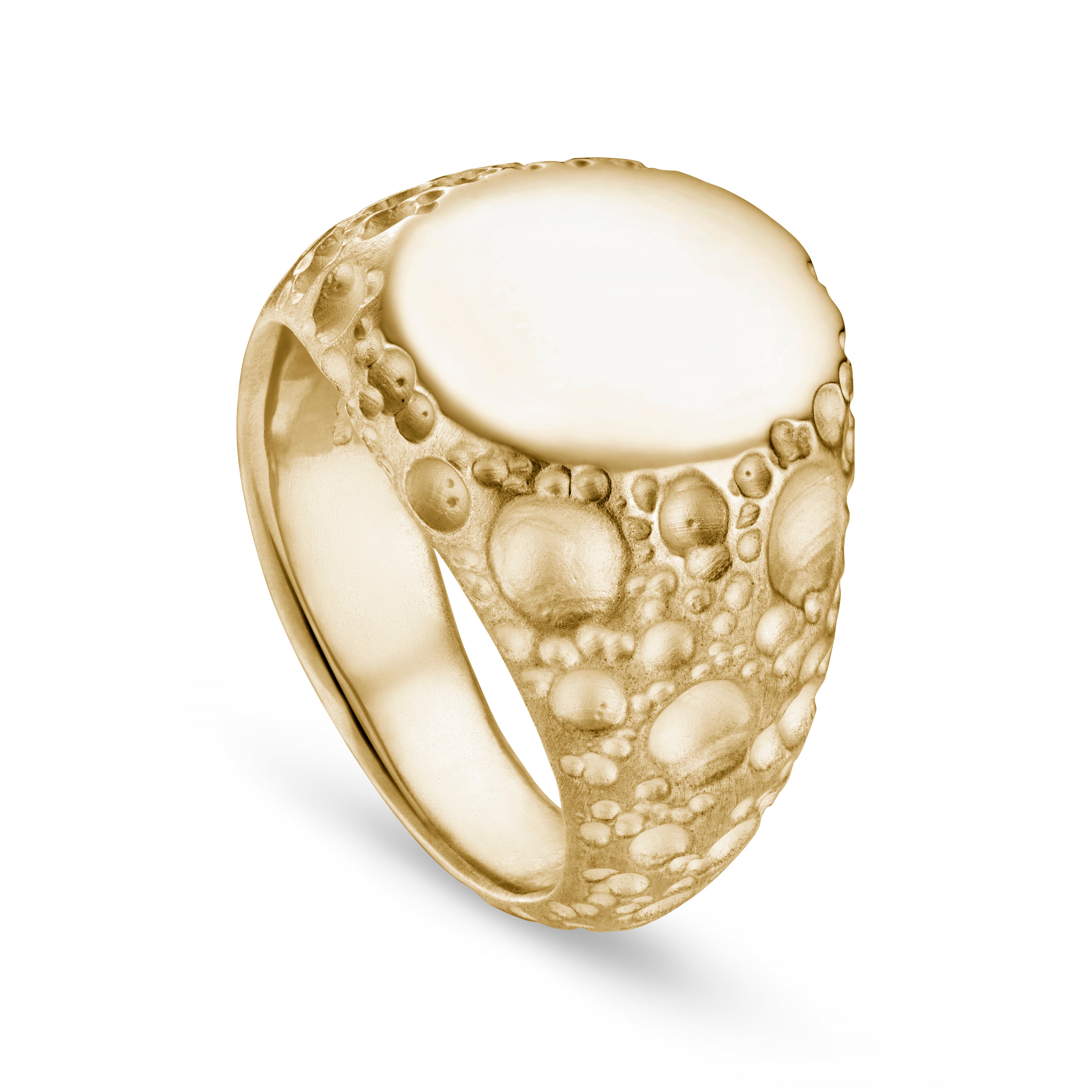 Moon Large 9ct Gold Signet Ring