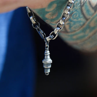 Spark Plug Oxidised Bracelet