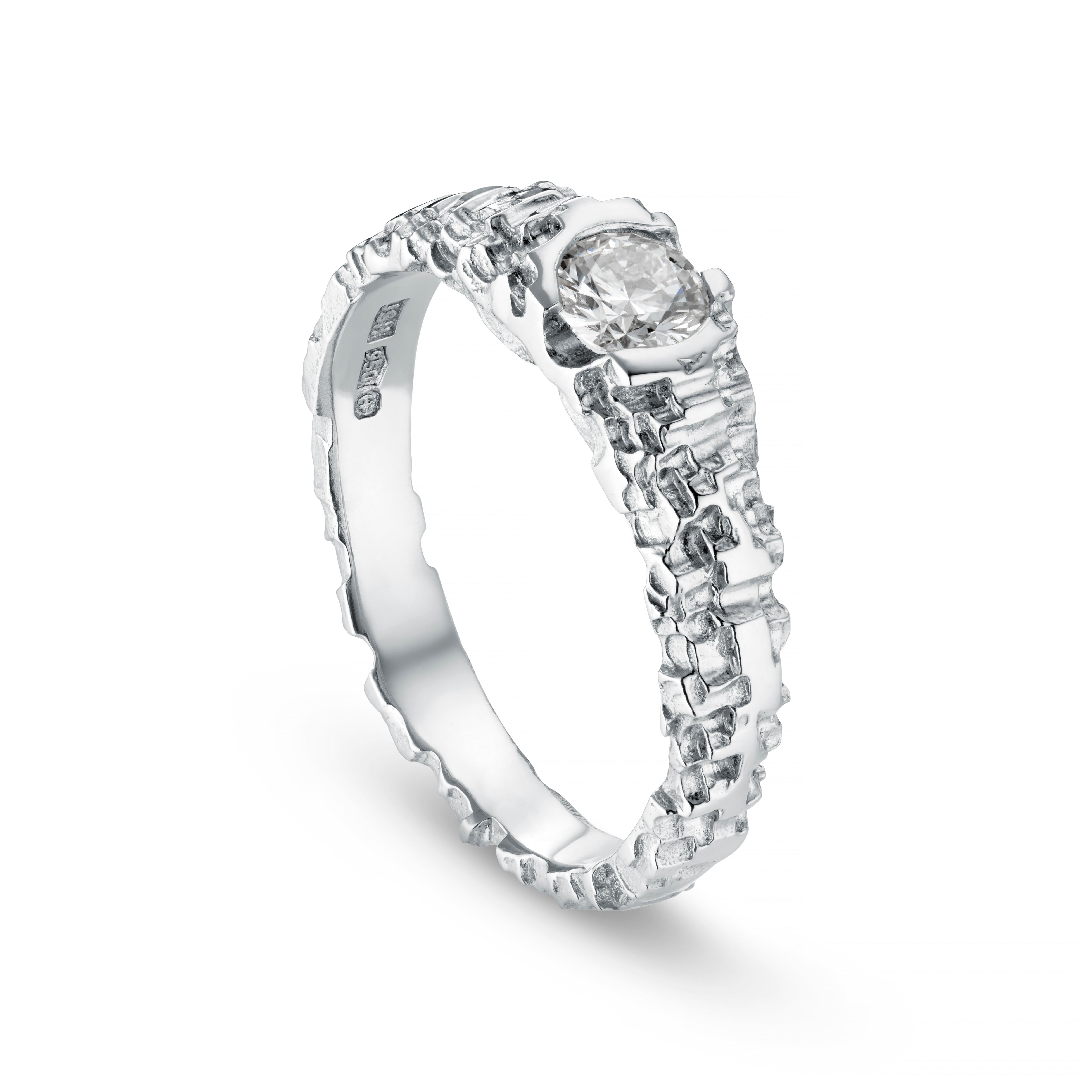Luna 18ct Platinum 0.30pt Diamond Solitaire