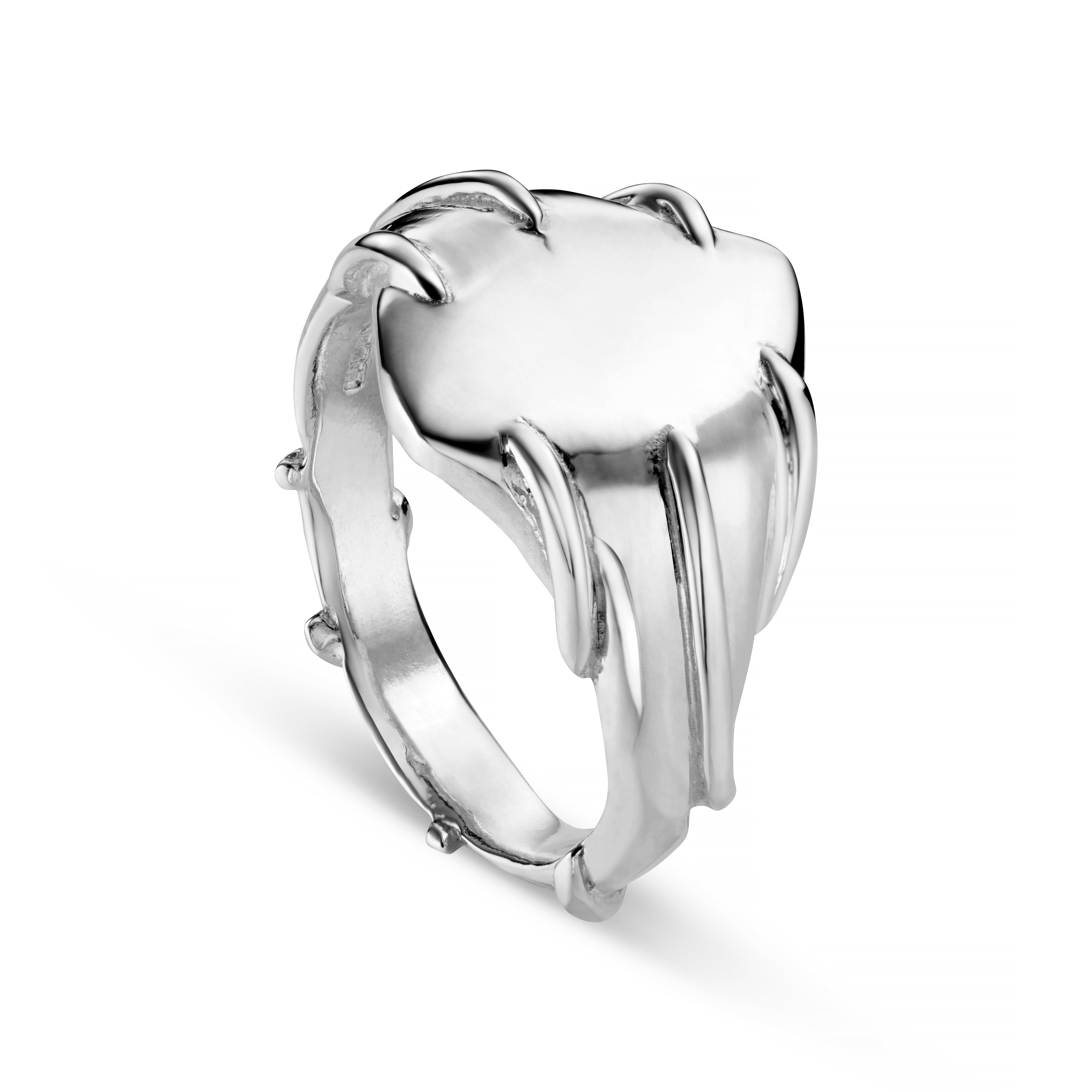 Entwine Silver Signet Ring
