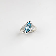 Libertine Silver Ring With Marquise Sky Blue Topaz