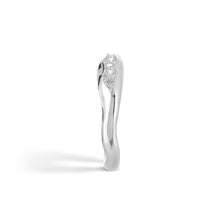 Triffid Silver Fine Ring Pavé Set With Cubic Zirconia