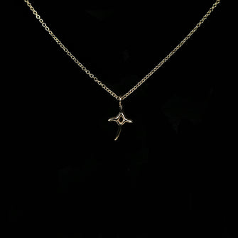 Tiny Things 9ct Gold JH Cross Necklace