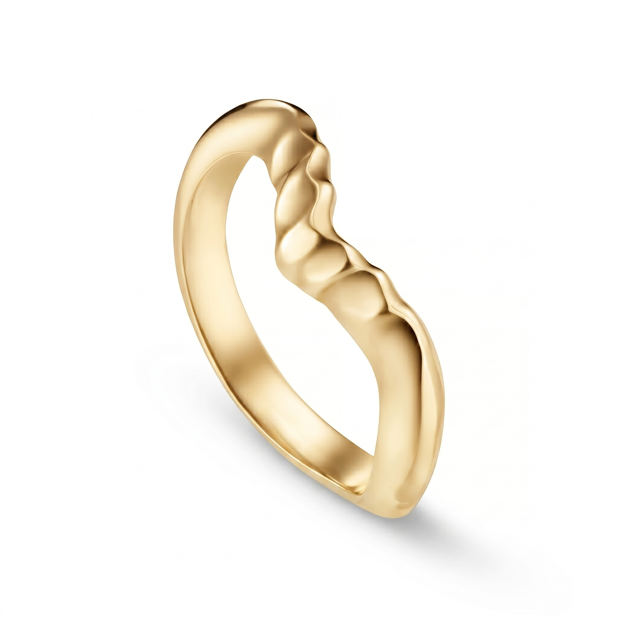 Triffid 18ct Gold Marquise Wedding Band