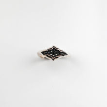 Triffid 18ct White Gold Marquise Ring with Black Diamonds