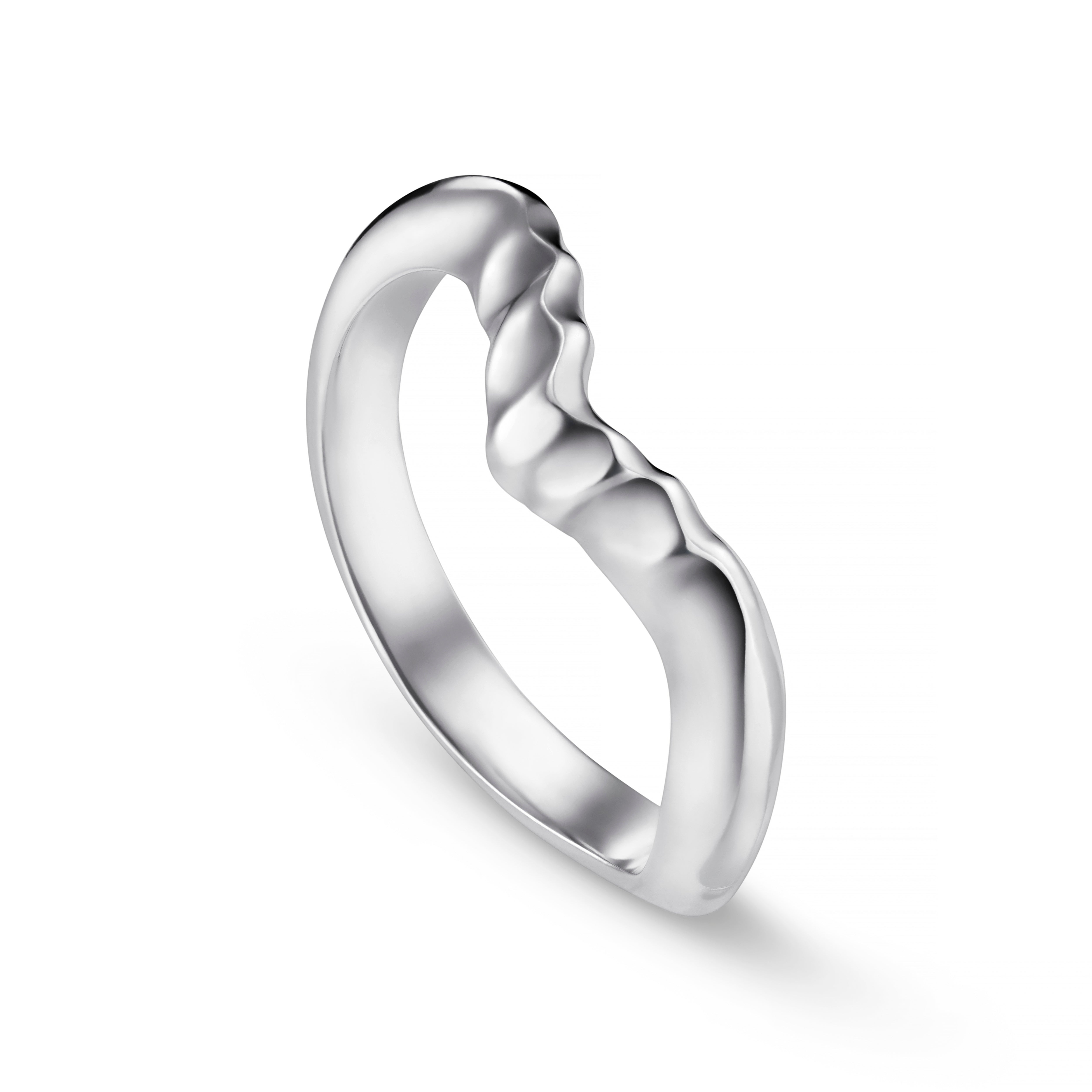 Triffid Platinum Marquise Wedding Band
