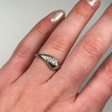 Triffid Platinum Off-Centre Diamond Ring