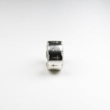 Trinity silver 14mm wide ring