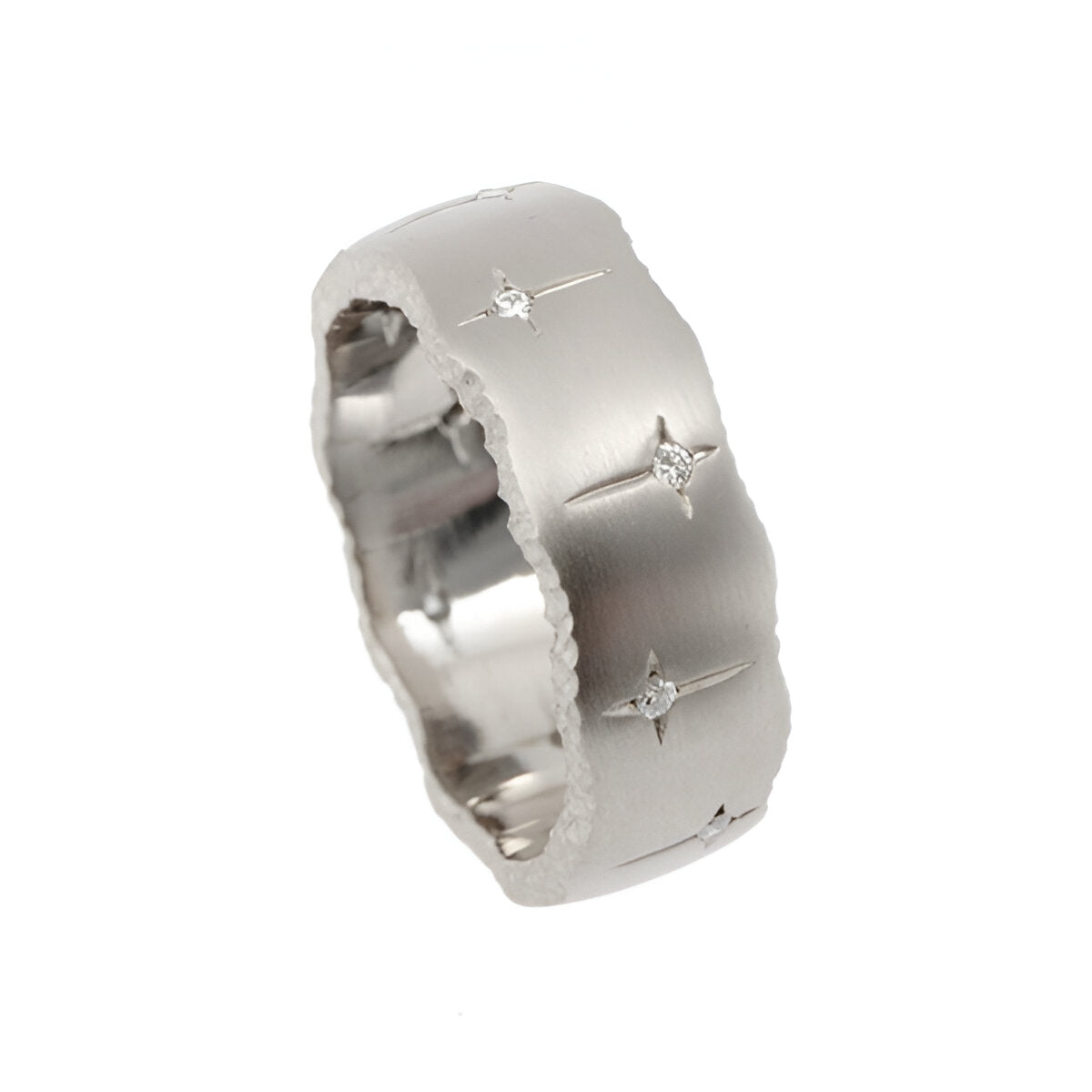 Trinity 18ct White Gold 8mm Diamond Ring