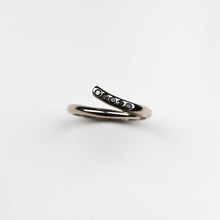 Tulip 18ct White Gold Wedding Ring with Black Diamonds