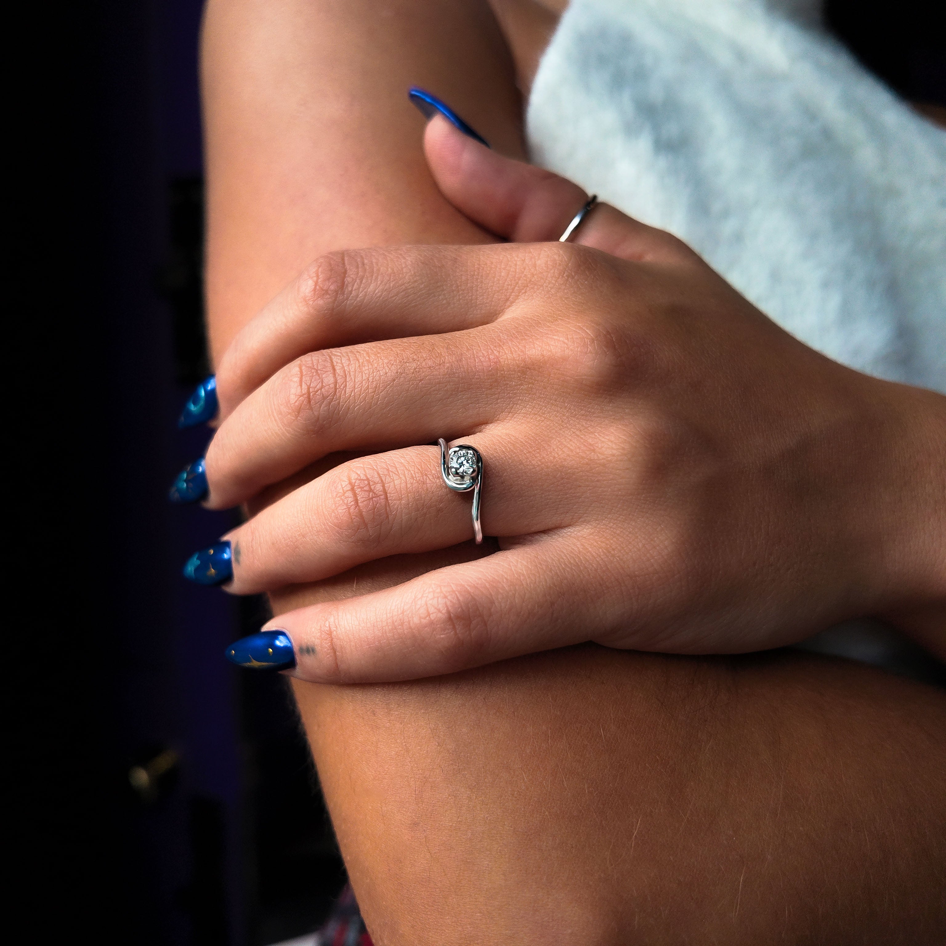 Tulip Platinum Solitaire With 0.25ct Diamond