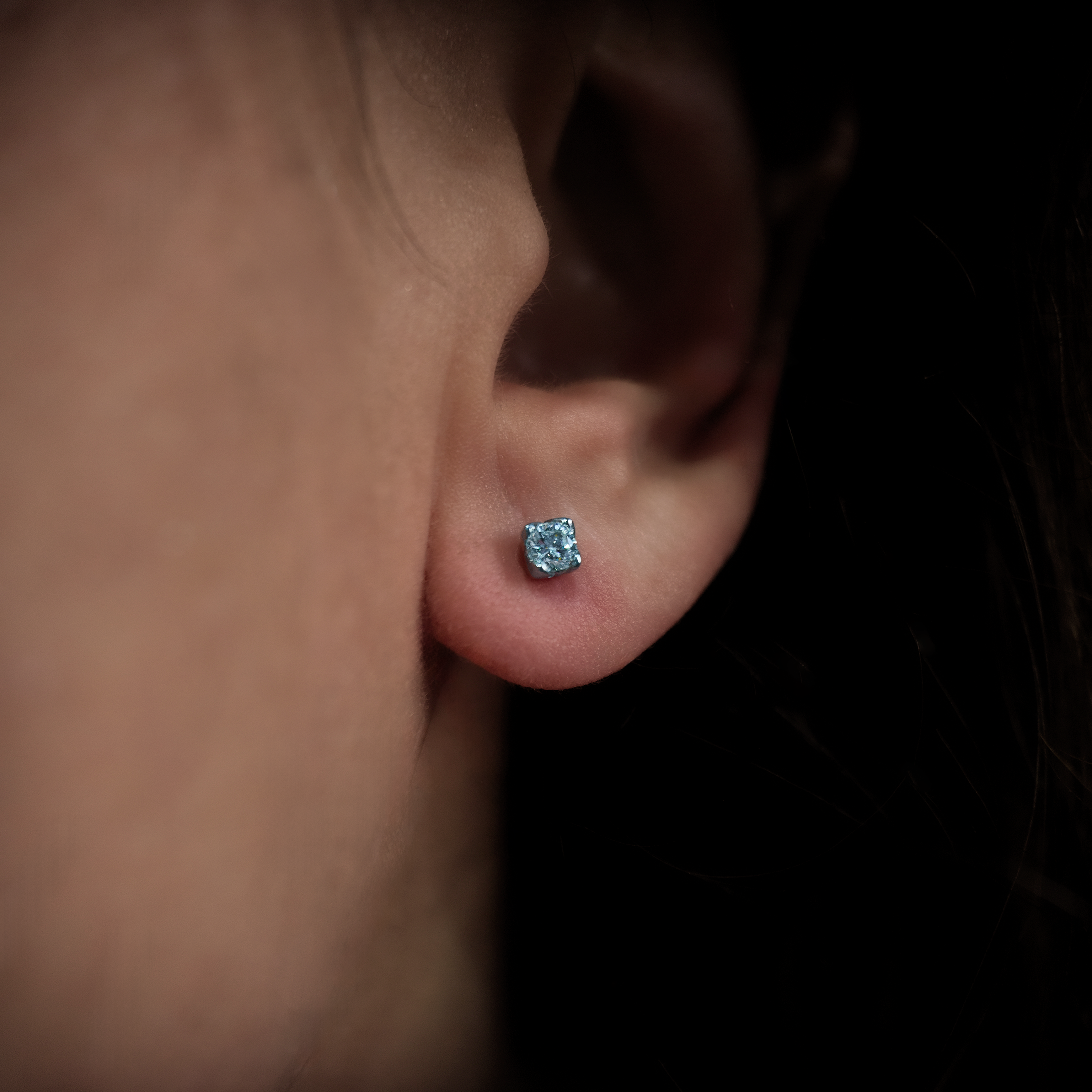 Tulip Platinum 0.50ct Diamond Earrings