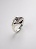 Triffid Silver Pavé Set White Cubic Zirconia Ring