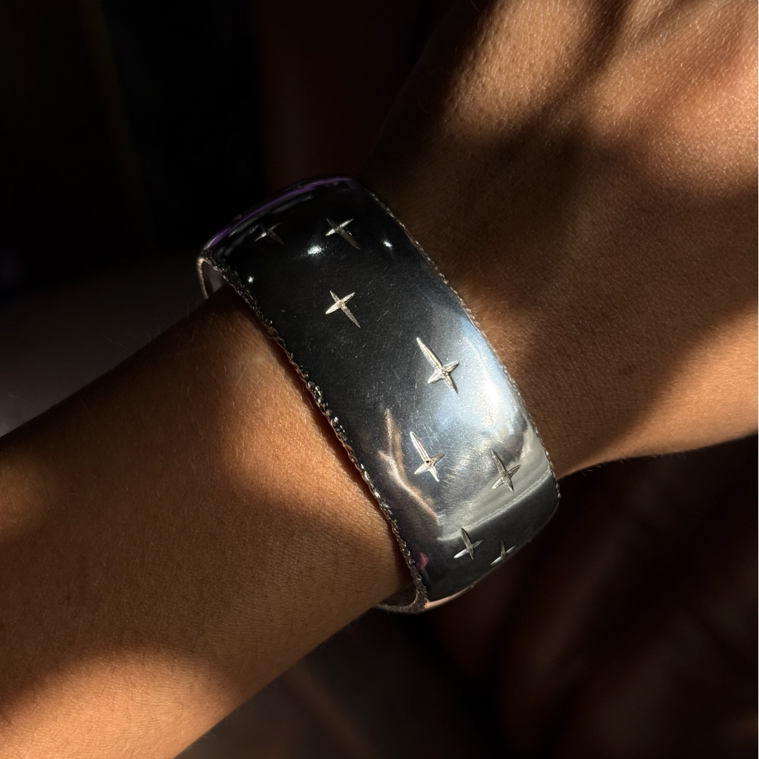 Trinity Silver Wide Cuff