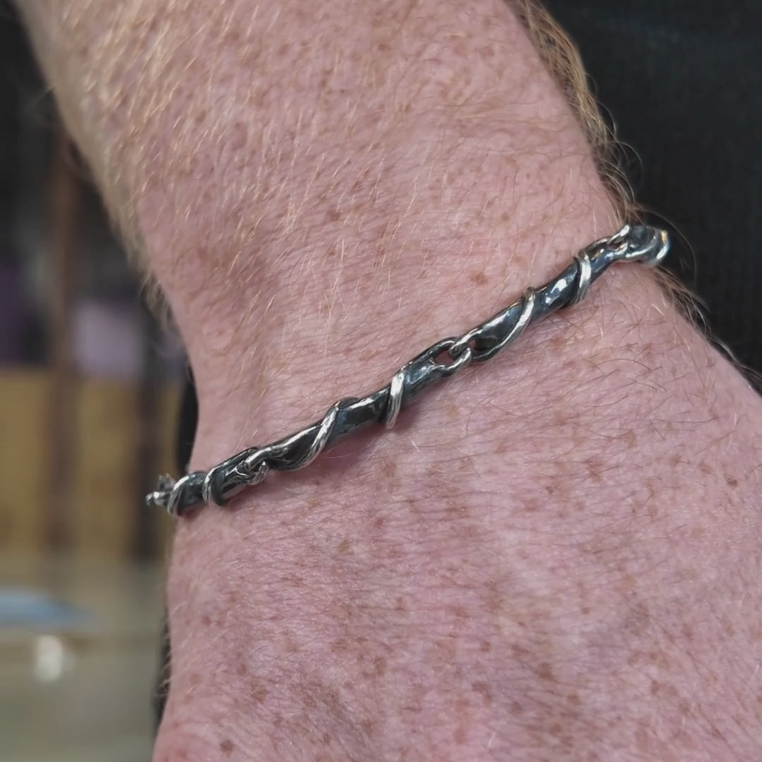 Entwine Silver Link Bracelet