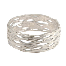 Libertine Silver Wide Bangle