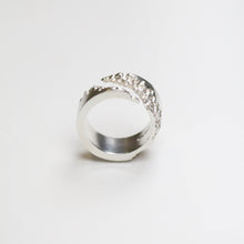 Luna Silver 10mm Diagonal Cut Ring