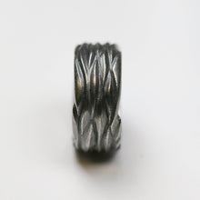 Forest Oxidised Silver 10mm Ring
