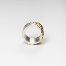 Luna 18ct Gold Plated 14mm Diagonal Ring