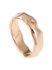 Carved 18ct Rose Gold Medium Ring