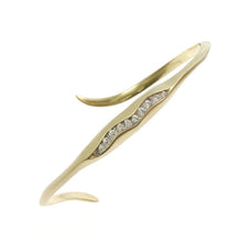 Triffid 18ct Gold Cuff with Diamonds