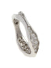 Triffid Silver Triple Section Ring With Pavé Set Cubic Zirconia
