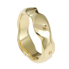 Carved Wide Band In 9ct Or 18ct Yellow, White, Rose Gold Or Platinum