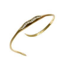 Triffid 18ct Gold Cuff with Diamonds