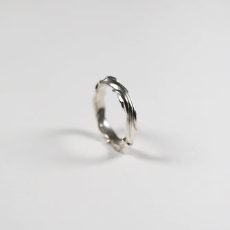 Entwine Silver Wide Ring